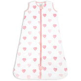 Mama Cheetah sleep sack close-up fabric highlighting 2.5 TOG warmth with breathable organic cotton.