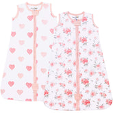 Mama Cheetah sleep sack organic cotton fabric close-up highlights ultra-soft texture for gentle skin.