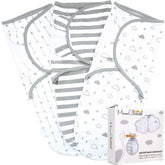 Mama Cheetah swaddle sack grey organic cotton for gentle sleep