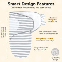 Mama Cheetah Swaddle Sack packaged four-pack demonstrates convenient, ready-to-use wraps