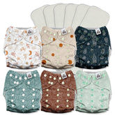 Mama Koala 3.0 diaper with crossover snaps for secure fit and leak prevention.