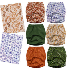 Mama Koala 3.0 diaper slim-fit design demonstrates secure crossover and hip snaps.
