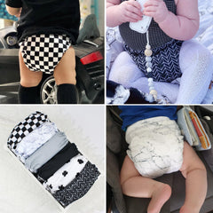 Mama Koala 3.0 hip snap design keeps diaper centered during day.