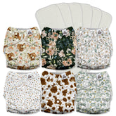 Mama Koala 3.0 pocket diaper AWJ lining close-up emphasizes breathable comfort and leak prevention