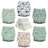 Mama Koala 3.0 pocket diaper with crossover snaps for secure, adjustable fit.