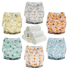 Mama Koala 3.0 pocket diaper with crossover snaps provides a secure, leak-resistant fit.