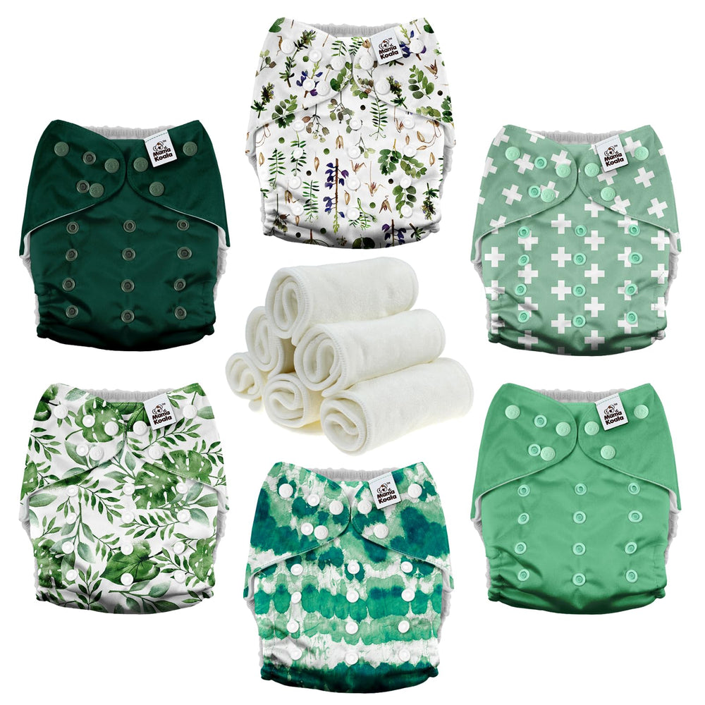Mama Koala 3.0 pocket diaper with crossover snaps for secure adjustable fit.