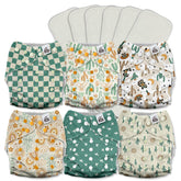 Mama Koala 3.0 pocket diaper Desert Oasis cover for slim fit and leak prevention.