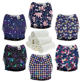 Mama Koala 3.0 pocket diaper inside AWJ lining keeps baby skin dry.