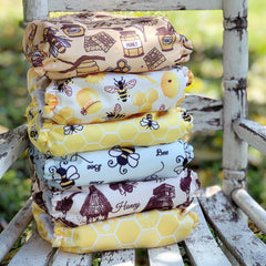 Mama Koala 3.0 pocket diaper snug-leg openings keep leaks at bay and babys legs comfy.