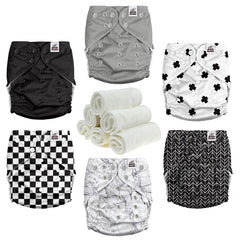 Mama Koala 3.0 pocket diaper suede lining provides soft, dry comfort for baby.