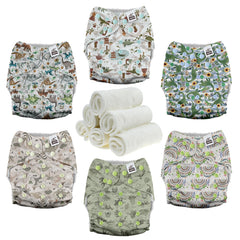Mama Koala 3.0 pocket diapers front view showing slim fit and adjustable closure.