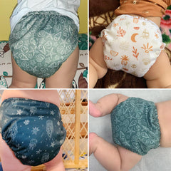 Mama Koala 3.0 six 5-layer inserts showcase adjustable absorption.