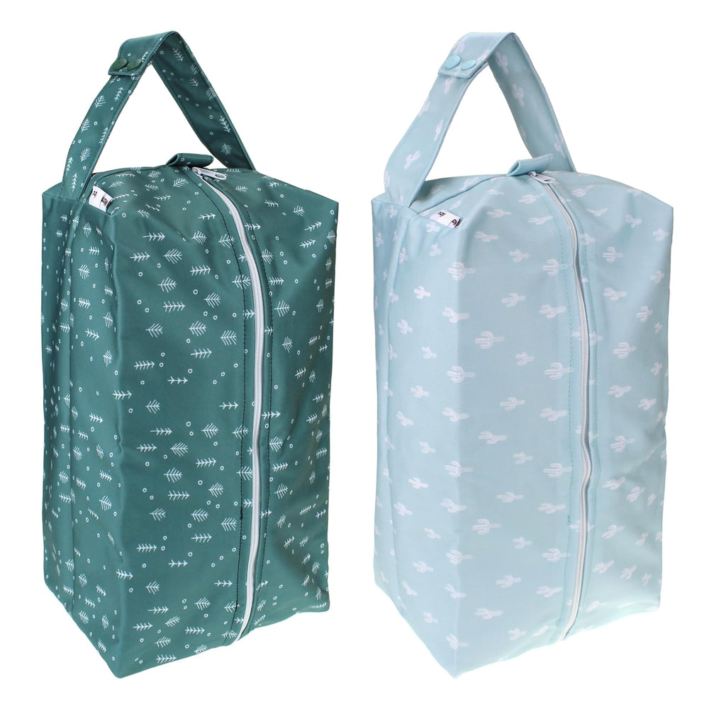 Mama Koala diaper pod Pine Forest with zipper keeps baby items organized on the go