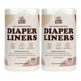 Mama Koala disposable diaper liners pack 2pack ready for quick, mess-free diaper changes