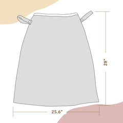 Mama Koala pail liner stretched to fit standard pails for versatility.