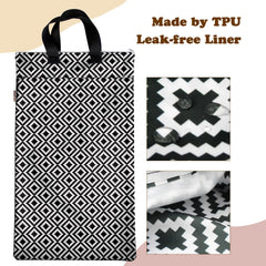 Mama Koala two-zippered-pockets bag separates wet and dry items for travel.