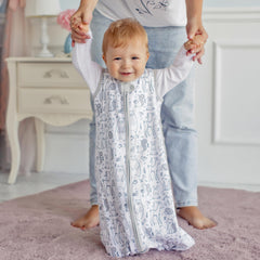 Mama Cheetah baby sleep sack safety neck tab ensures gentle protection