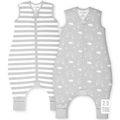 Mama Cheetah toddler sleep sack with feet 4T-5T shows cozy feet for warm, secure sleep.