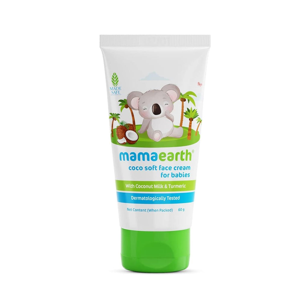 Mamaearth Coco Soft Face Cream for Babies jar โ gentle daily care for delicate skin.