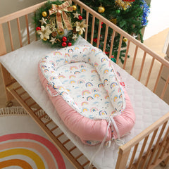 MAMAJOVE baby lounger double-sided pattern for versatile styling during awake play.
