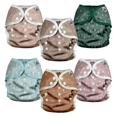 Mama Koala diaper cover with adjustable rise snaps for a customizable fit.