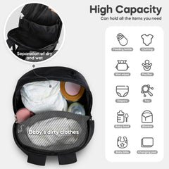 mamatepe Doona bag with external mesh pocket for bottles and wipes
