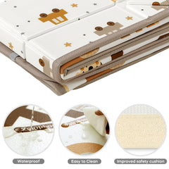 Mamatepe foldable play mat folds compactly for easy storage after adventures.