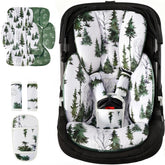 mamatepe infant car seat insert provides full-body support in the car seat for growing babies