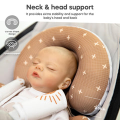 Mamatepe infant insert reversible-plush-mesh displays soft-on-one-side and breathable design.