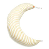 Mamaway pregnancy pillow in C-shape positioning provides customizable side-sleep support.
