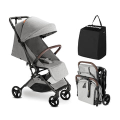 MAMAZING lightweight travel stroller with compact fold for easy car trunk storage and on-the-go travel.