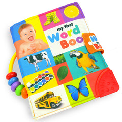MAMMA Kiddie baby soft activity book cover invites tactile exploration.