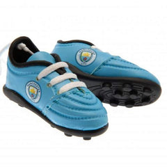 Man City FC Boots Car Hanger in use—hangs boots securely during road trips