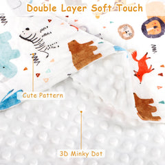 Man Fai Sky versatile baby blanket for crib, stroller, and nap-time on the go.