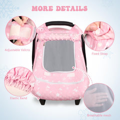 Man Fai Sky baby car seat cover winter waterproof front detail highlights splash resistance.