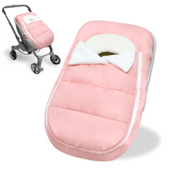 Man Fai Sky car seat cover winter front view with windproof protection for baby warmth