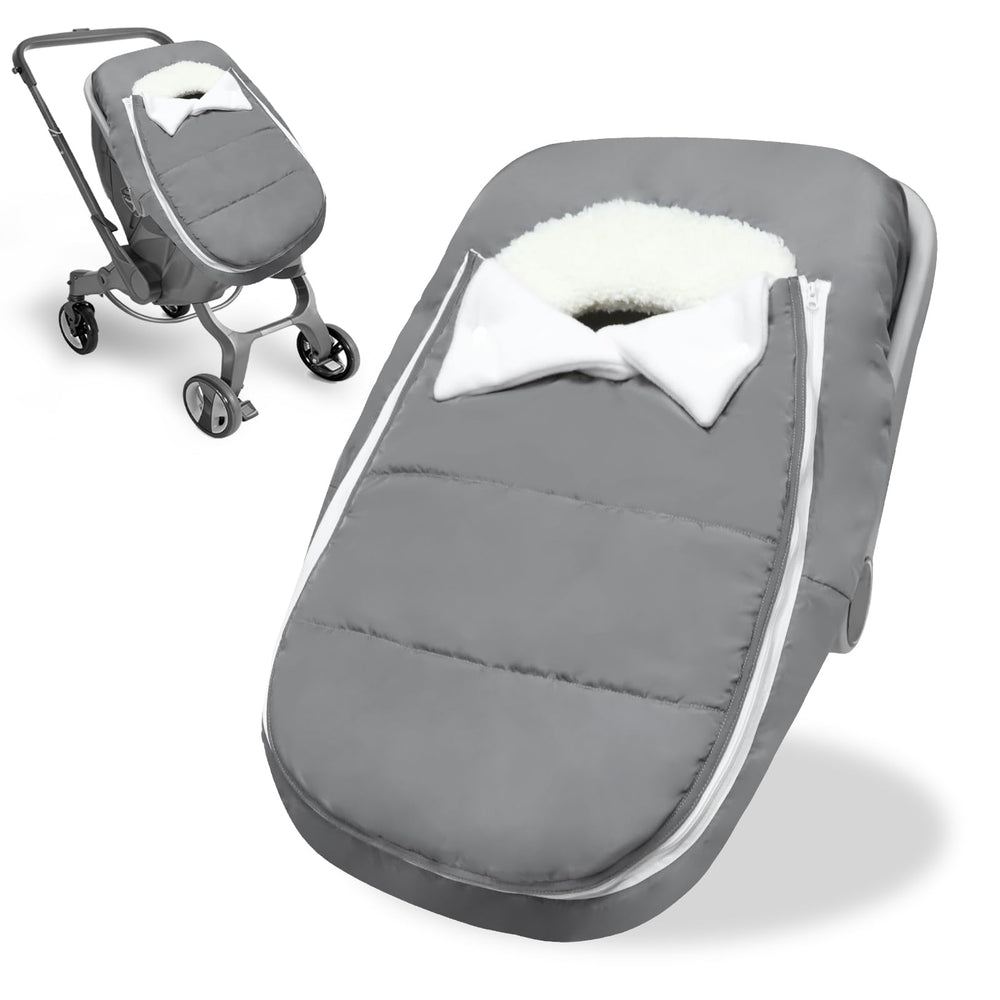 Man Fai Sky car seat cover winter windproof outer layer keeps baby warm.