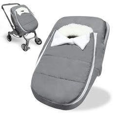 Man Fai Sky car seat cover winter windproof outer layer keeps baby warm.