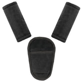 Man Fai Sky car seat strap pads 3pc black deliver soft comfort for baby shoulders