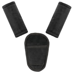 Man Fai Sky car seat strap pads 3pc black deliver soft comfort for baby shoulders