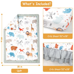Man Fai Sky crib skirt 52x28x12 adds tidy nursery look