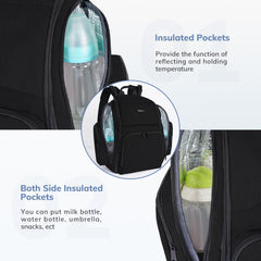 Mancro diaper-bag waterproof-material durable water-resistant fabric protects essentials