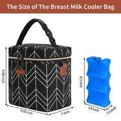 Mancro cooler bag shows interior space with bottles organized for easy access.