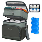 Mancro Breastmilk Cooler Bag expandable double-layer design keeps milk organized and accessible