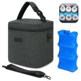 Mancro breastmilk cooler bag front view showing spacious capacity for busy moms.