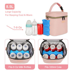 Mancro ice pack included preserves freshness during outings