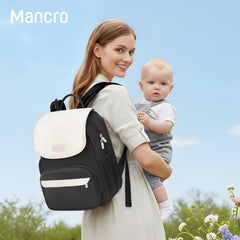 Mancro detachable changing pad ready for quick, one-handed diaper changes