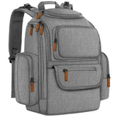 Mancro diaper bag backpack main compartment keeps baby essentials organized on the go.