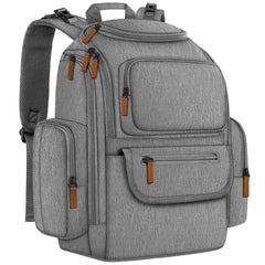 Mancro diaper bag backpack main compartment keeps baby essentials organized on the go.
